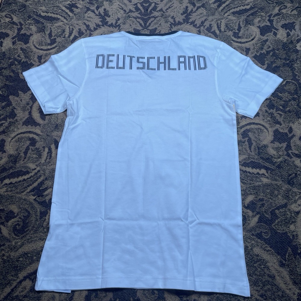 Mens Adidas Germany Retro Soccer Tee Shirt Size Small New - Picture 9 of 10